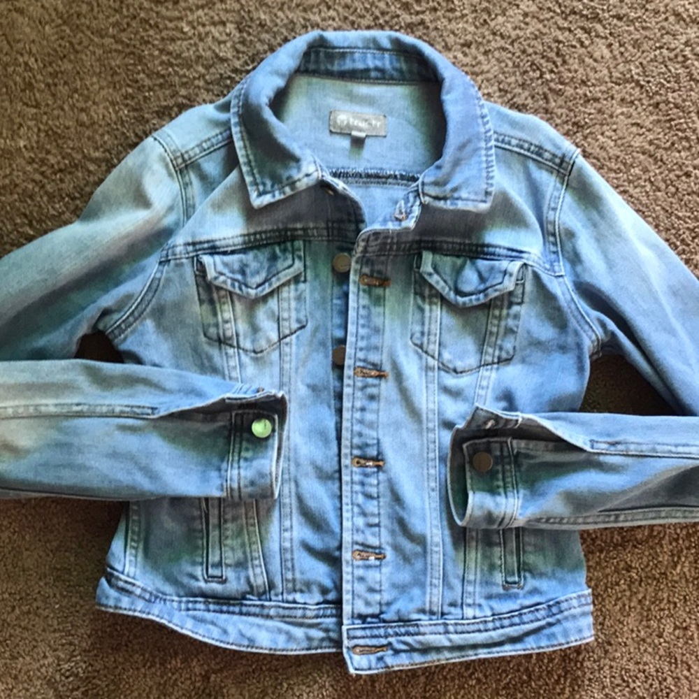 Faded jean jacket